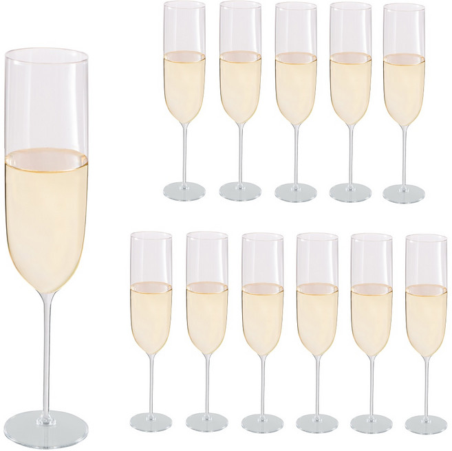 생활을그리다 플라스틱 일회용 샴페인잔, 150ml, 12개