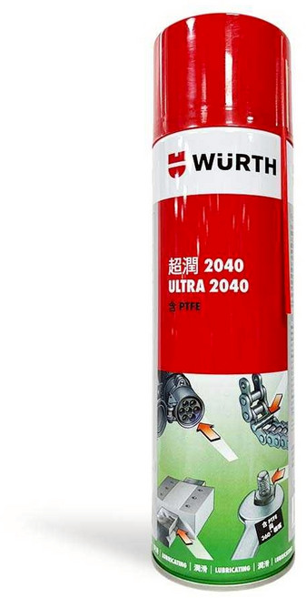 油工廠 WURTH 超潤 2040 含PTFE 0890 085 500 035 公司貨 500ml, 1個