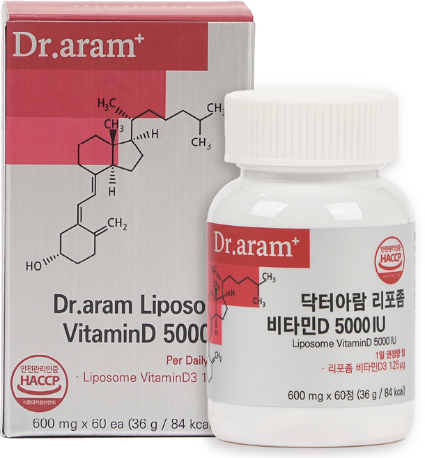 닥터아람 리포좀 비타민D 5000 IU, 60정, 1개