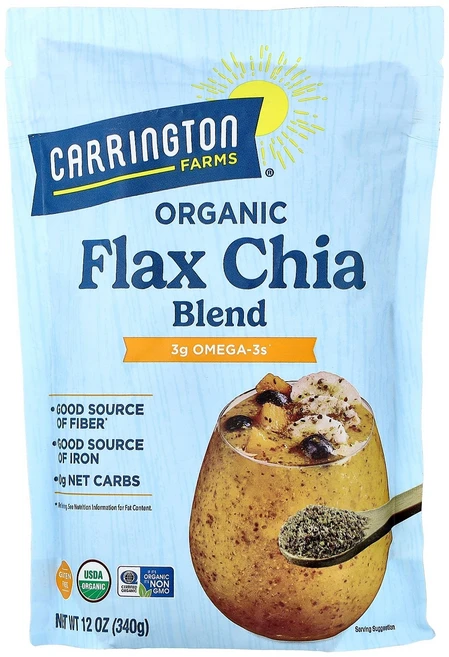Carrington Farms 유기농 아마 치아 혼합물 340g(12온스), 340g, 1 - 쿠팡