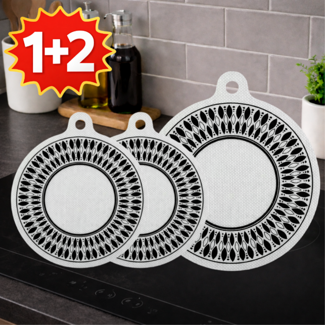 인덕션실리콘패드 안타는인덕션패드 인덕션보호패드 1+2구성, 1개, 28cm(1개)+22cm(2개)