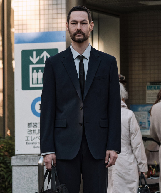 [STCO] 남성 여름 Motion-Free 쿨터치 수트 세트 클래식핏 네이비