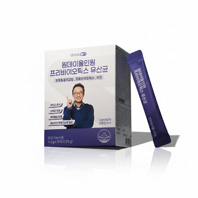[3개월분] 데이즈온 원데이올인원 프리바이오틱스 유산균, 150g