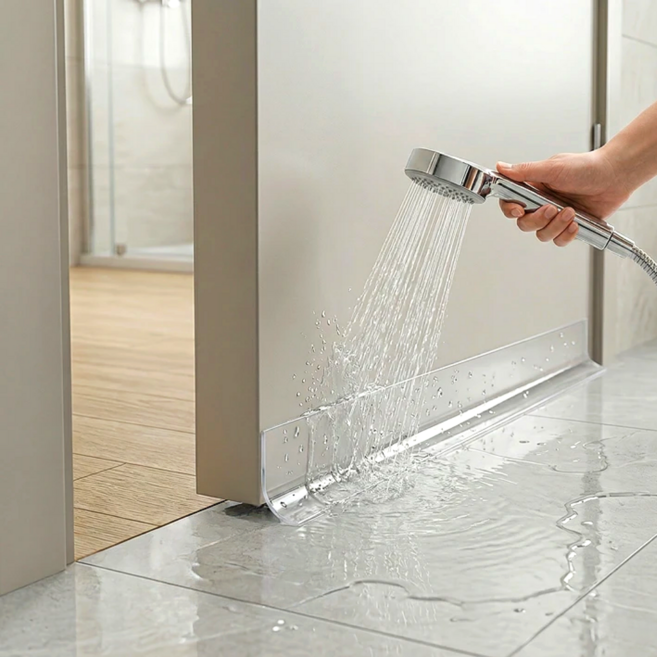 윤베라 욕실 화장실 문틈 틈새 바람 물 막이, 투명, 1개