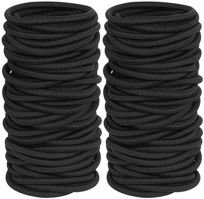 미다미 [100개세트] 베러유 엘라스틱 도톰 고탄력 데일리 무팁 무지 머리끈