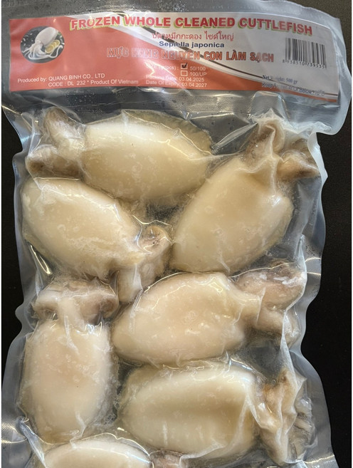 냉동 갑오징어 오징어 cuttlefish sepiella japonica muc nang nguyen con lam sach, 1개, 500g