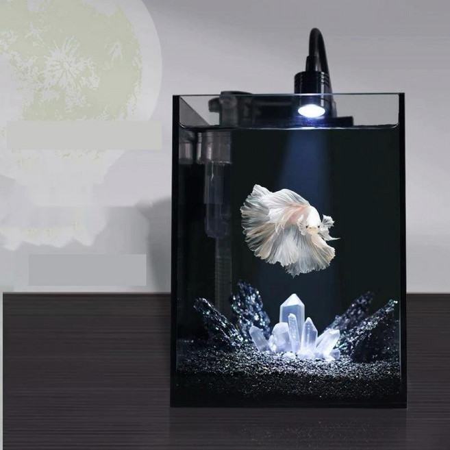 [모든것이 한번에] 올디아망 20큐브 베타 풀세트 미니 어항, 조절 가능 황색백색광 램프