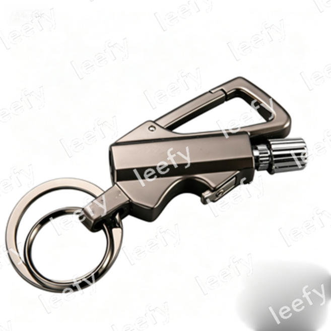 다기능 병따개 오프너 캠핑용 부싯돌 성냥 라이터 키홀더 열쇠고리 방수 휴대용, 1개, 브론즈 레트로