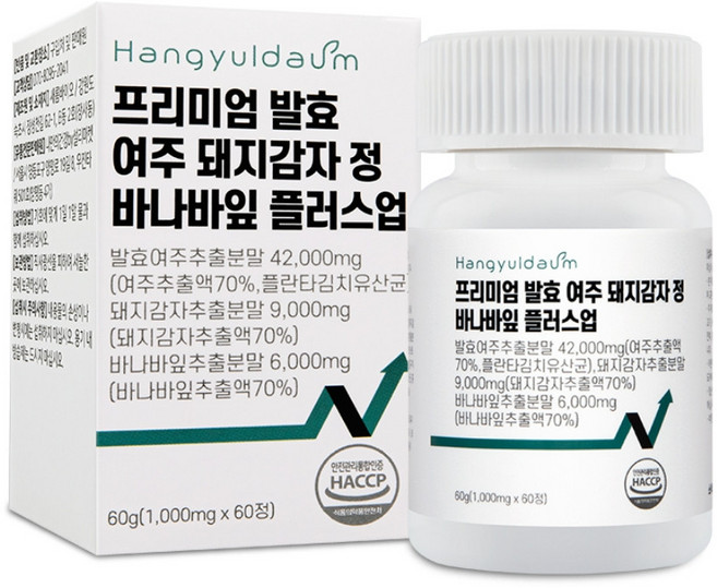 한결다움 프리미엄 발효 여주정 돼지감자 바나바잎, 60정, 1개