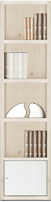 예뫼솔 2000시스템5단책장(하문형) TV책장 책꽂이 수납장 진열장, 5단-0500책장(하문)-워시, 5단