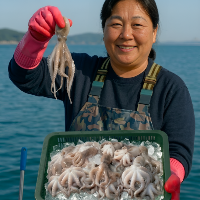 먹사부 제철 국내산 자연산 생물 쭈꾸미 활주꾸미 암수 알배기 구분 없음 샤브샤브 볶음용, 1개, 2kg