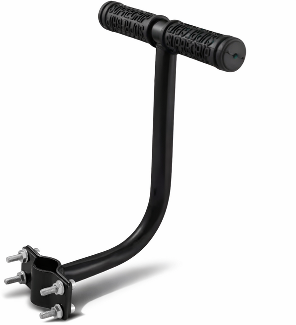 글로리존 자전거 뒷자리 보조석 핸들 손잡이 그립, 블랙, 1개