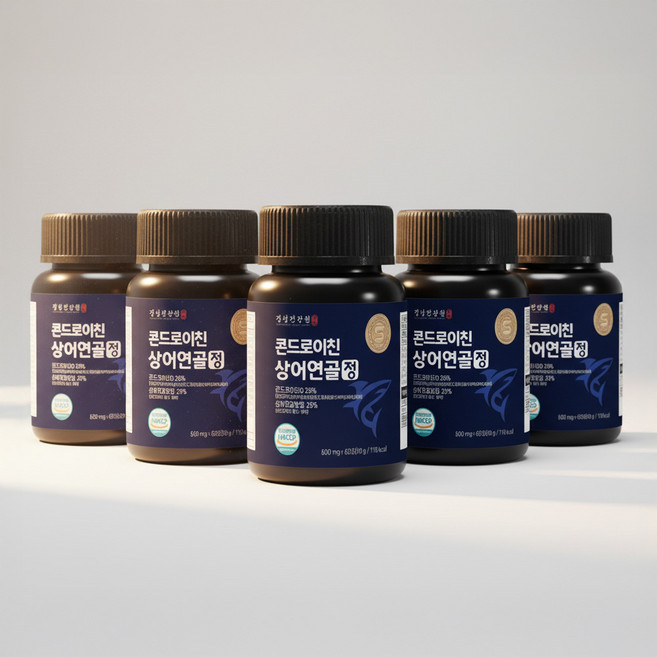 경성건강원 콘드로이친 상어연골정, 5개, 60정