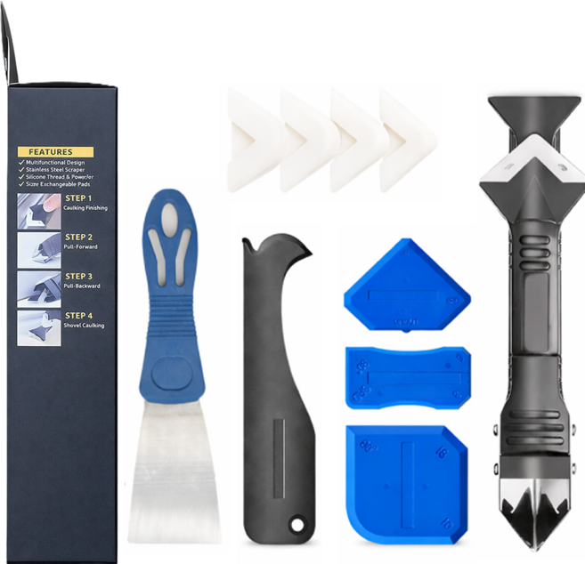 실리콘 제거 타일 줄눈 올인원 세트, 1개