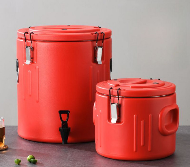 원형 스텐 보냉통 아이스 캠핑 물통 업소용 버킷 얼음통 수도꼭지 20L, 2. 20L+수도꼭지