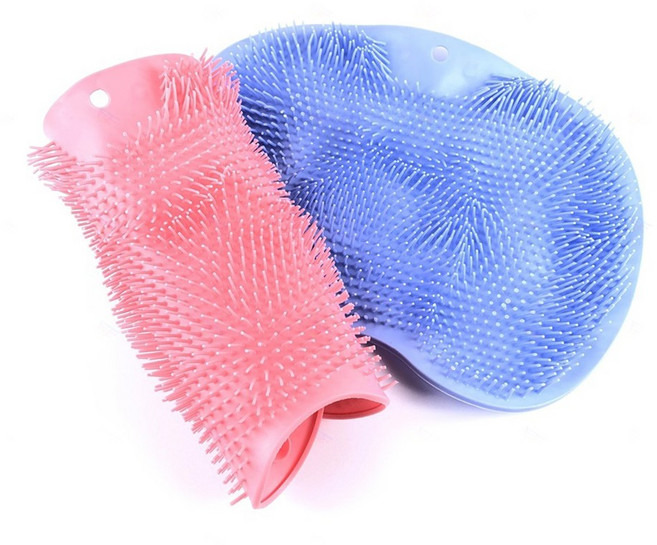 굿셀러스 각질제거 흡착매트 실리콘 돌기 마사지 발매트_1p, 핑크, 핑크, 1개