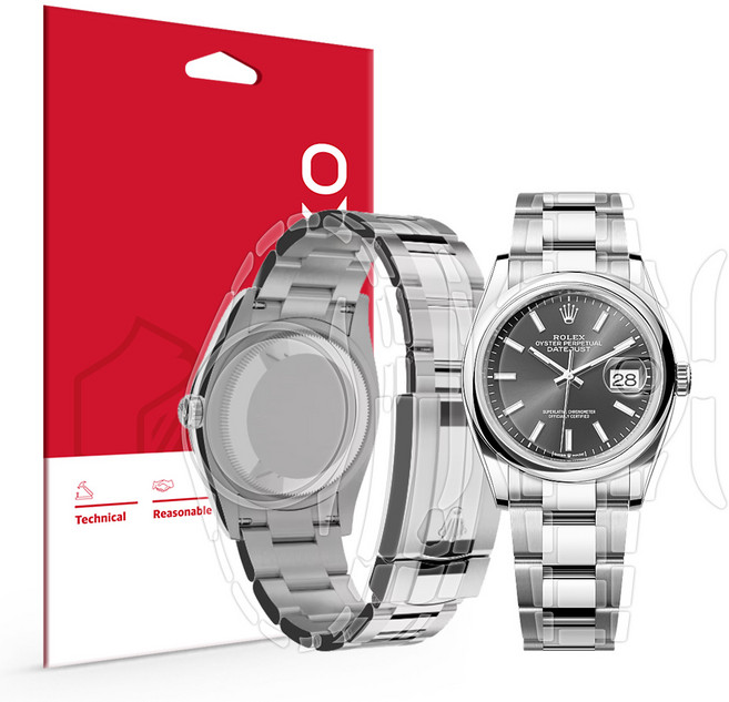 롤렉스 데이저스트 36mm 액정+후면+버클 외부 전신보호필름 1세트 116200 116201 116203 116231 116233 116234 116243 116