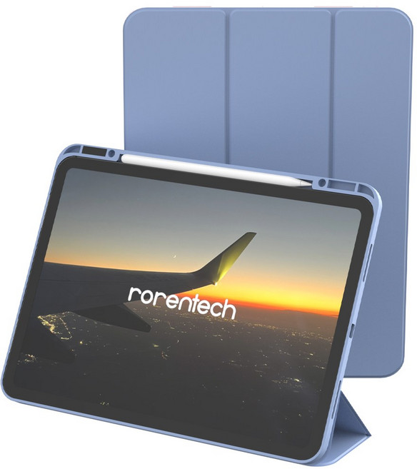 로랜텍 실코 애플펜슬 스마트풀커버 아이패드 케이스, 퍼플, 1개