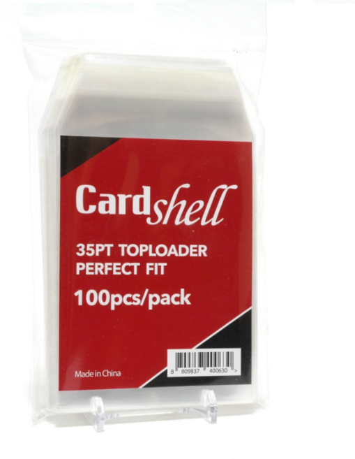 카드쉘 포카 슬리브 35pt 탑로더 퍼펙트핏 팀백 100매, 투명, 1개