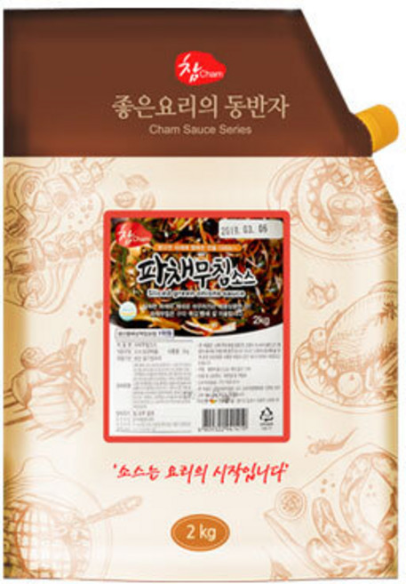 참 파채무침소스 2k 낱개1개 파절임 파무침 소스, 2kg, 1개