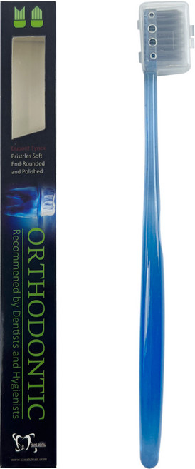 2pcs 소프트 치열 교정기 칫솔 여행 휴대용 구강 위생 관리, 02 2Pcs Blue