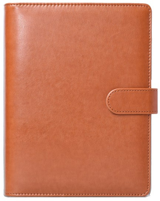 톤랜드 베이직 가죽 6공 다이어리 바인더, 브라운