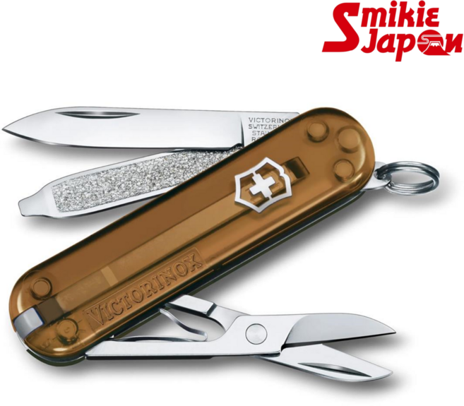 빅토리녹스 클래식 SD 맥가이버칼 핑크 7가지 기능 캠핑 멀티툴, 1개