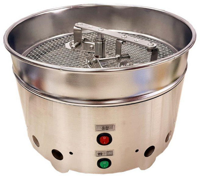 원두 로스팅 커피 로스터기 자동 볶는 땅콩 볶는기계 생두 로스팅기 업소용 카페, 1.2kg 유연 블레이드 혼합 냉각