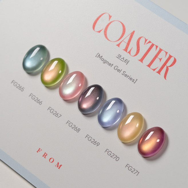 프롬더네일 자석젤 코스터 7종 세트, 1개