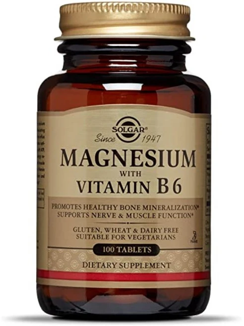 솔가 마그네슘 비타민 B6 포함 타블렛, 100정, 1개 - 쿠팡