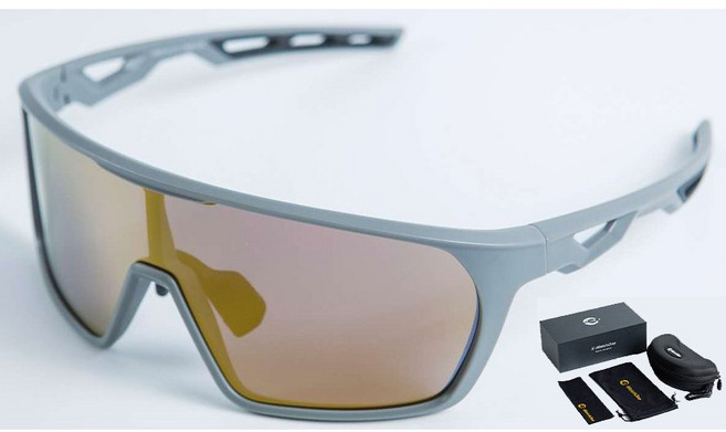 E-MATCHONE 이메치원 어린이 주니어 키즈 스포츠고글 선글라스 KH-01-01, 그레이+옐로우_C25, 1개