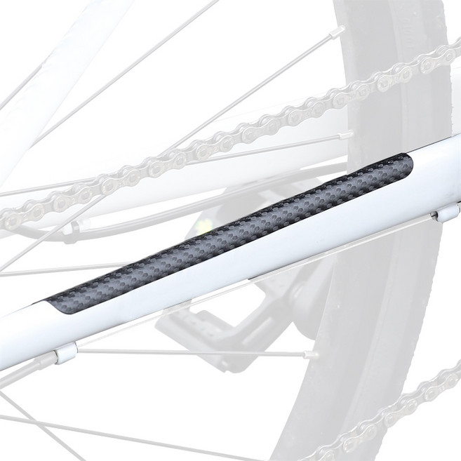 시그니처베이지 자전거 프레임 필름 보호 체인 커버 가드 YPZ372, 1개, 블랙