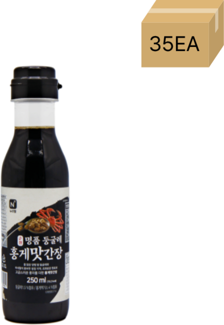 순창 명품둥굴레 홍게맛간장 250ml 1박스(35개), 35개