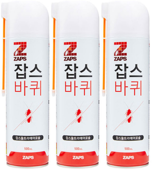 잡스 울트라에어로솔 살충제, 500ml, 3개