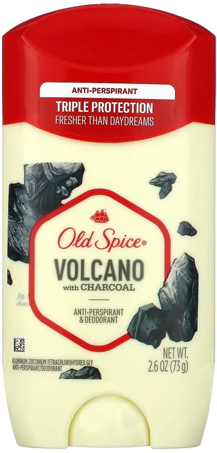 Old Spice Anti-Perspirant & 데오드란트 Volcano with Charcoal 2.6 oz (73 g), OldSpiceAntiPerspirant데오드란트Vol, 73g, 1개 - 쿠팡