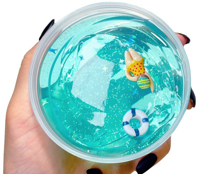 젤리블리스 대서양풍덩 슬라임, 파랑, 100g, 1개