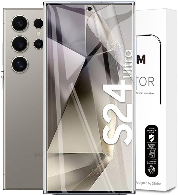 넥스트모바일 갤럭시 S24 플러스 울트라 FE 고투명 EPU TPU 강화유리 느낌 지문인식 고투명 액정 보호 필름, 1개