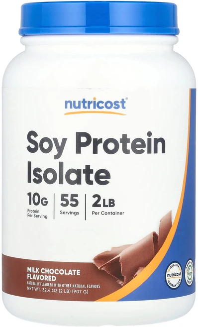 Nutricost 분리 대두 단백질 밀크 초콜릿 907g(2lb) Nutricost (뉴트리코스트), 1개, 907g - 쿠팡
