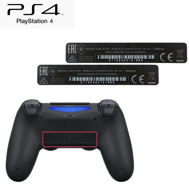 PS 플스 4 듀얼쇼크4 뒷면 제조 씰 스티커 수리교체용, 1개