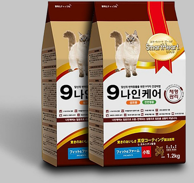 나인케어 체형관리 캣 고양이 사료 + 고양이 습식1개, 2.4kg, 1개, 닭