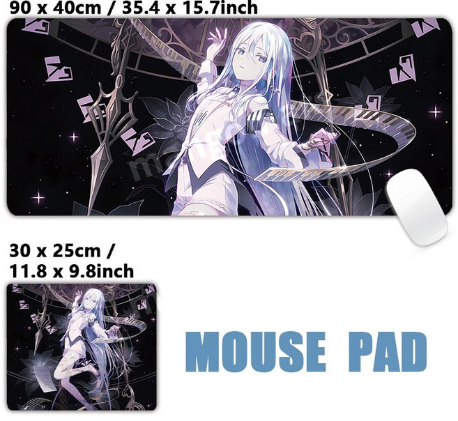 프로젝트 세카이 컬러풀 스테이지 25시 나이트코드에서 마우스패드 키보드 장패드 두께 3mm, 300x250mm, 117