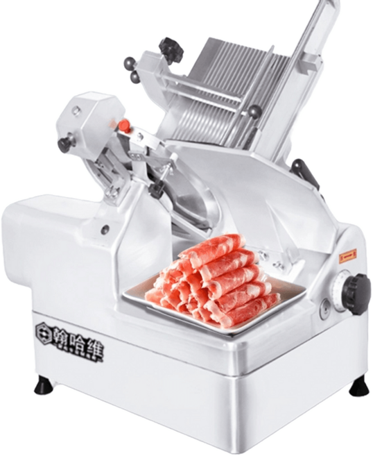 냉동 육절기 업소용 고기 절단기 슬라이서 대패 삼겹살 절편기, 10인치 표준형(240W+수동배송)