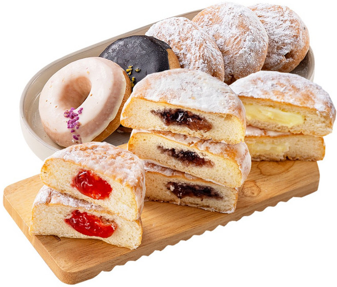 [더싱싱] 당일생산 수제 도너츠, 1박스, 580g