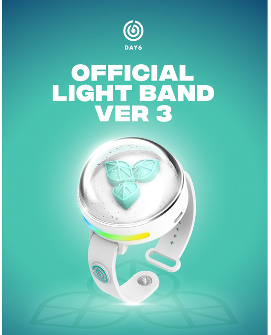 데이식스 (DAY6) - DAY6 OFFICIAL LIGHT BAND VER 3 데이식스 공식 라이트밴드/데이식스 응원봉, 화이트, 미개봉/새상품