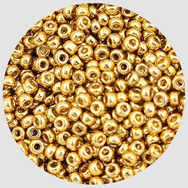 비즈톡 [B30-25]미유키비즈 시드비즈 3mm 골드아연도금/금색메트 (182) 10g - 쿠팡
