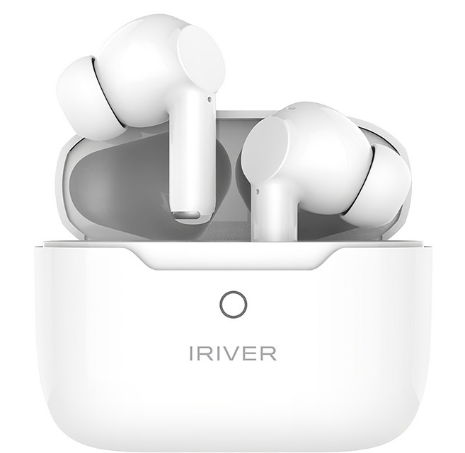 아이리버 액티브 노이즈캔슬링 TWS 무선 이어폰 IB-TWS02 화이트 6시간 방수가능