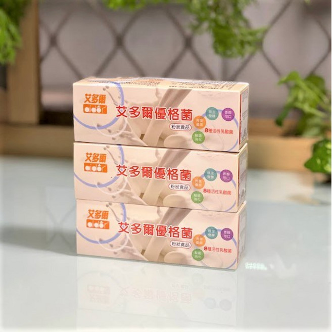 艾多爾 優格菌粉 8種活性乳酸菌, 2g, 3套, 12包