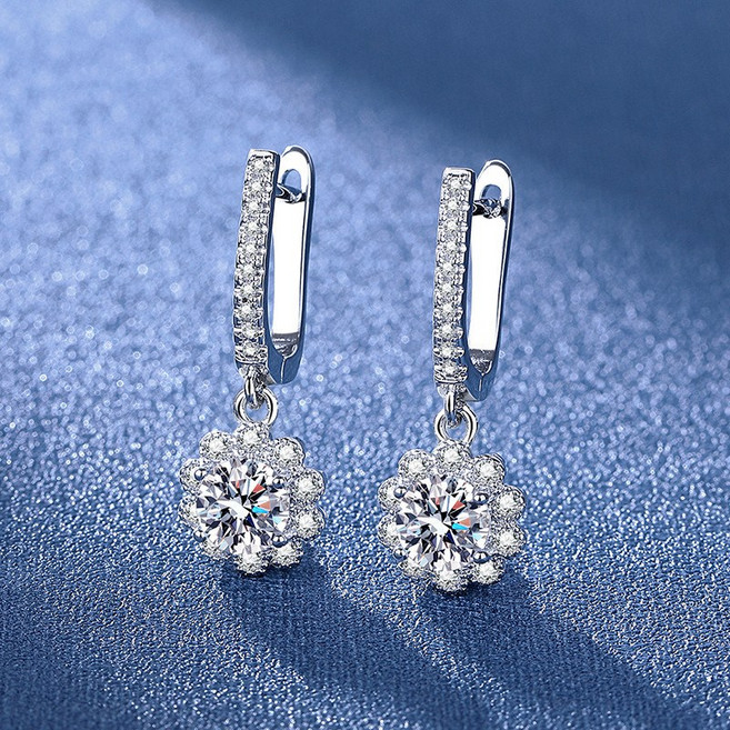 Youmi 다이아몬드 귀걸이 펜던트 럭셔리 디자인 결혼식 선물용 TR07