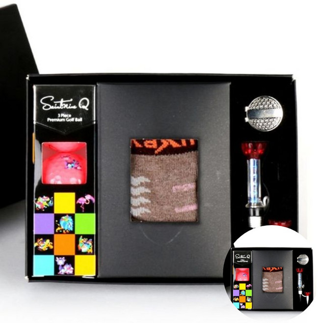 카시야 골프 양말 3구 B 선물용골프용품, 에이밍골프티 실리콘버디볼마커