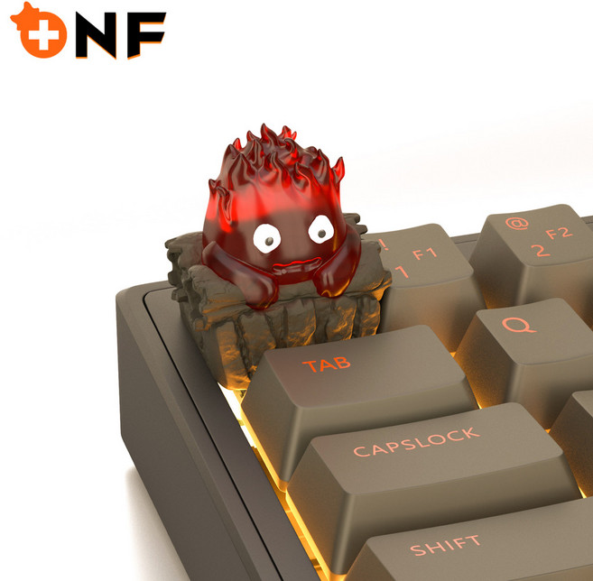 NF 卡西法鍵帽 哈爾移動城堡 透光鍵帽 個性創意3D立體鍵盤帽, 哈爾的移動城堡-卡西法